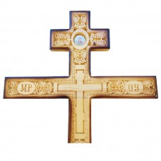 Крест сосновый лакированный "Богородица"